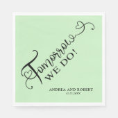 Probe Abendessen Morgen Hochzeit Serviette (Vorderseite)