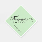 Probe Abendessen Morgen Hochzeit Serviette (Ecke)