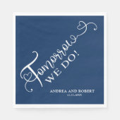 Probe Abendessen Morgen Hochzeit Serviette (Vorderseite)