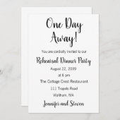 Probe  Abendessen Party Einladung (Vorne/Hinten)