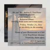 Probe Abendessen Romantischer Sonnenuntergang Einladung (Vorne/Hinten)