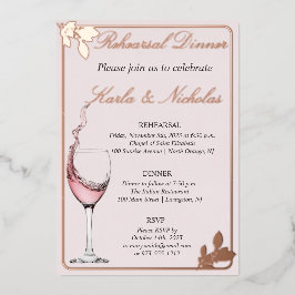 Probe Abendessen Toast, Blütenrot Folieneinladung