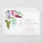 Probe Abendessen Tropenflora Einladung (Vorderseite)