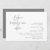 Probe Abendessen, vor glücklich je nach Invita Einladung (Vorne/Hinten)