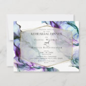 PROBE | Abstrakter flüssiger Tinte Ultra-Violet-Pl Einladung (Vorderseite)