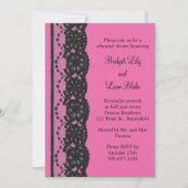 Probe am Abend (Fuchsia) Einladung (Vorderseite)