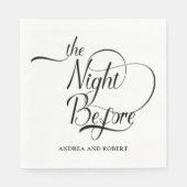 Probe am Abend vor der Hochzeit Serviette (Vorderseite)