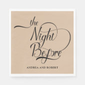 Probe am Abend vor der Hochzeit Serviette (Vorderseite)