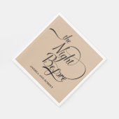 Probe am Abend vor der Hochzeit Serviette (Ecke)