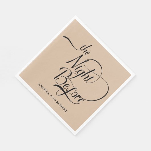 Probe am Abend vor der Hochzeit Serviette (Ecke)