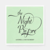 Probe am Abend vor der Hochzeit Serviette (Vorderseite)