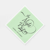 Probe am Abend vor der Hochzeit Serviette (Ecke)