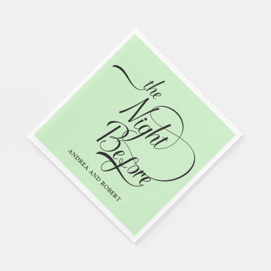 Probe am Abend vor der Hochzeit Serviette (Ecke)