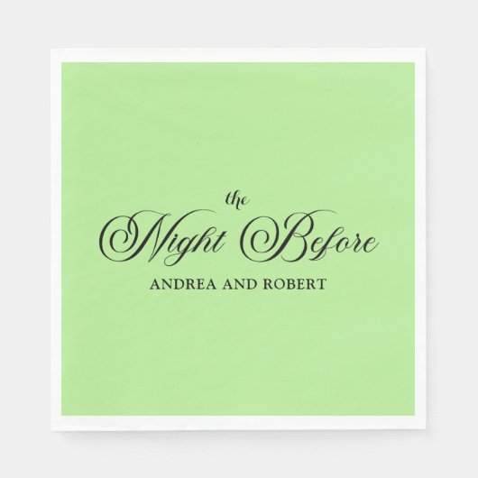 Probe am Abend vor der Hochzeit Serviette (Vorderseite)