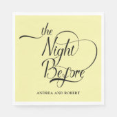 Probe am Abend vor der Hochzeit Serviette (Vorderseite)