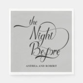 Probe am Abend vor der Hochzeit Serviette (Vorderseite)