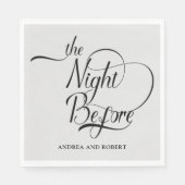 Probe am Abend vor der Hochzeit Serviette (Vorderseite)