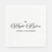 Probe am Abend vor der Hochzeit Serviette (Vorderseite)