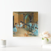 Probe am Foyer der Oper La Rue Quadratische Wanduhr (Zuhause)