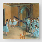 Probe am Foyer der Oper La Rue Quadratische Wanduhr (Vorderseite)