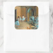 Probe am Foyer der Oper La Rue Quadratischer Aufkleber (Tasche)