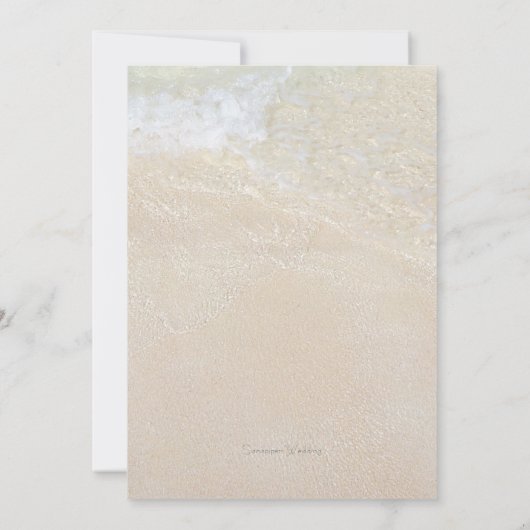 Probe am Meer Einladung (Rückseite)