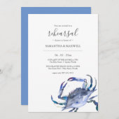 Probe am Strand Einladung Vorlage (Vorne/Hinten)