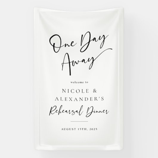 Probe am Tag Dinner Dekoration Banner (Vertikal)