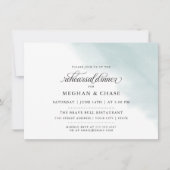 Probe | Aquamarine grüne Farbe Einladung (Vorderseite)