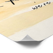 Probe Beach and Palm Tree Empfang Poster (Ecke)