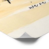 Probe Beach and Palm Tree Empfang Poster (Ecke)