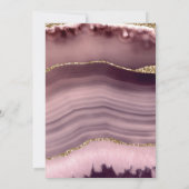 Probe Blush and Gold Agate Einladung (Rückseite)