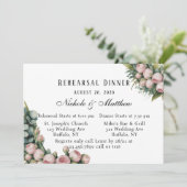 Probe Blush and Greenery Einladung (Stehend Vorderseite)