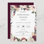 Probe Blush Plum Einladung (Vorne/Hinten)