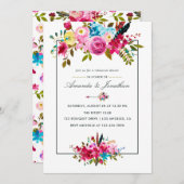 Probe Boho Chic Einladung (Vorne/Hinten)