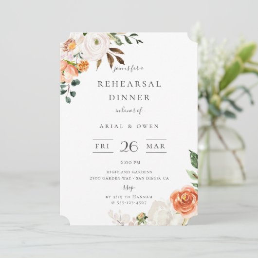 Probe Botanischer Garten Einladung (Stehend Vorderseite)