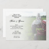 Probe Braut und Bauernhof Einladung (Vorne/Hinten)