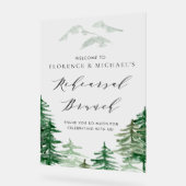 Probe Brunch im Wald Acrylschild (Winkel)