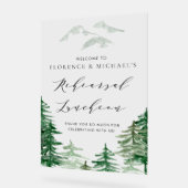 Probe Brunch im Wald Acrylschild (Winkel)