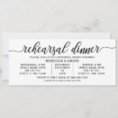 Probe Calligraphie-Dinner Einladung (Vorderseite)