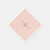 Probe Coral Watercolor Serviette (Ecke)