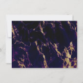 Probe | Deep Amethyst Watercolor Geode Einladung (Rückseite)