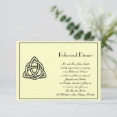 Probe der kinderlosen Hochzeit Einladung (Stehend Vorderseite)