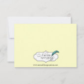 Probe der kinderlosen Hochzeit Einladung (Rückseite)