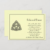 Probe der kinderlosen Hochzeit Einladung (Vorne/Hinten)