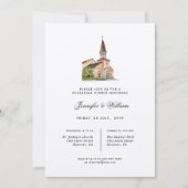 Probe der Wasserfarbenkapelle Abendessen Einladung (Vorderseite)