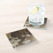 Probe des Balletts auf Bühne | Edgar Degas Glasuntersetzer (Schrägansicht)