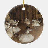 Probe des Balletts auf Bühne | Edgar Degas Keramik Ornament (Hinten)