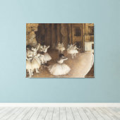Probe des Balletts auf Bühne | Edgar Degas Leinwanddruck (Insitu (Holzboden))