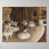 Probe des Balletts auf Bühne | Edgar Degas Poster (Vorne)